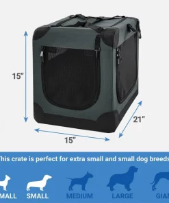 Frisco Indoor & Outdoor 3-Door Collapsible Soft-Sided Dog & Small Pet Crate -Frisco Sales 2024 105032 PT2. SY630 V1569017840