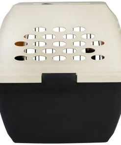 Frisco Plastic Dog & Cat Kennel, Almond & Black -Frisco Sales 2024 120134 PT4. SY630 V1554383832