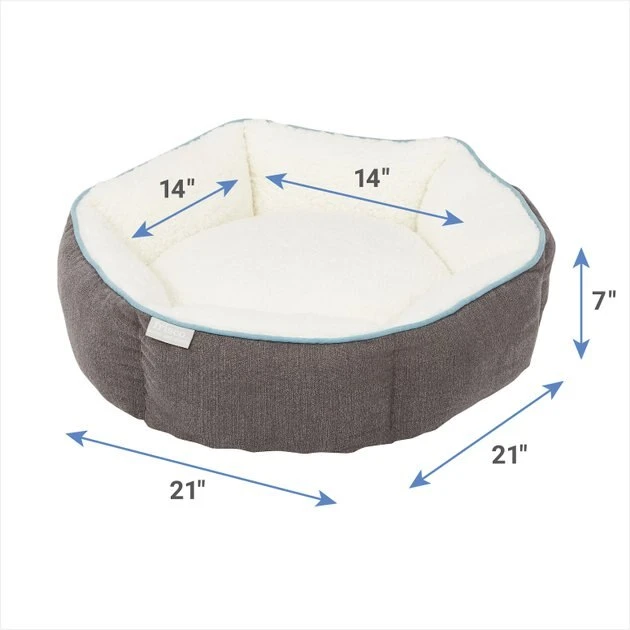 Frisco Sherpa Hexagon Bolster Cat & Dog Bed, Gray, Small Frisco Sherpa Hexagon Bolster Cat & Dog Bed -Frisco Sales 2024 144813 PT1. SY630 V1635534998