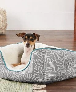 Frisco Square Deep Bolster Cat & Dog Bed