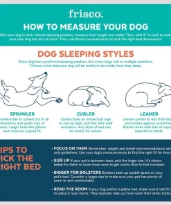 Frisco Square Deep Bolster Cat & Dog Bed -Frisco Sales 2024 144829 PT3. SY630 V1633993000