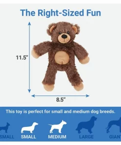 Frisco Plush with Inside Rope Squeaking Bear Dog Toy -Frisco Sales 2024 147061 PT3. SY630 V1542751615