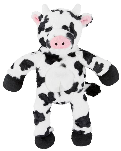 Frisco Plush with Inside Rope Squeaking Cow Dog Toy 3 Frisco Plush with Inside Rope Squeaking Cow Dog Toy