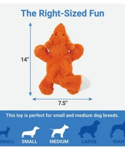 Frisco Plush with Inside Rope Squeaking Fox Dog Toy -Frisco Sales 2024 147065 PT3. SY630 V1542751617