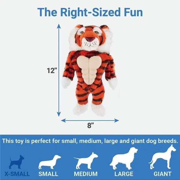 Frisco Muscle Plush Squeaking Tiger Dog Toy Frisco Muscle Plush Squeaking Tiger Dog Toy -Frisco Sales 2024 147080 PT2. SY630 V1539206010