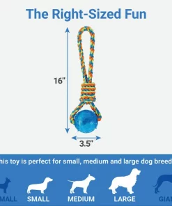 Frisco Rope with Squeaking Ball Dog Toy -Frisco Sales 2024 147098 PT3. SY630 V1539366432