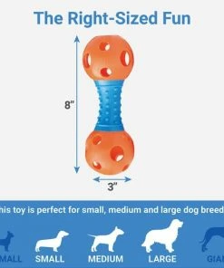 Frisco Rubber Dumbbell Dog Toy -Frisco Sales 2024 147108 PT2. SY630 V1544022714