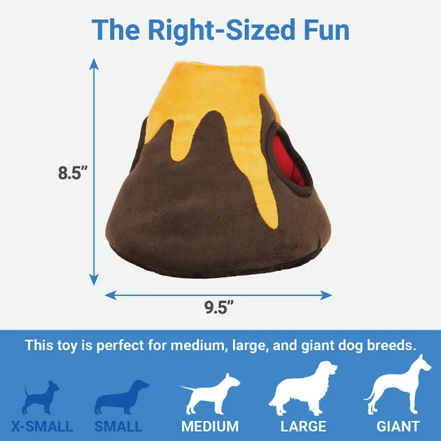 Frisco Hide & Seek Plush Volcano Puzzle Dog Toy 4 Frisco Hide & Seek Plush Volcano Puzzle Dog Toy - Image 2