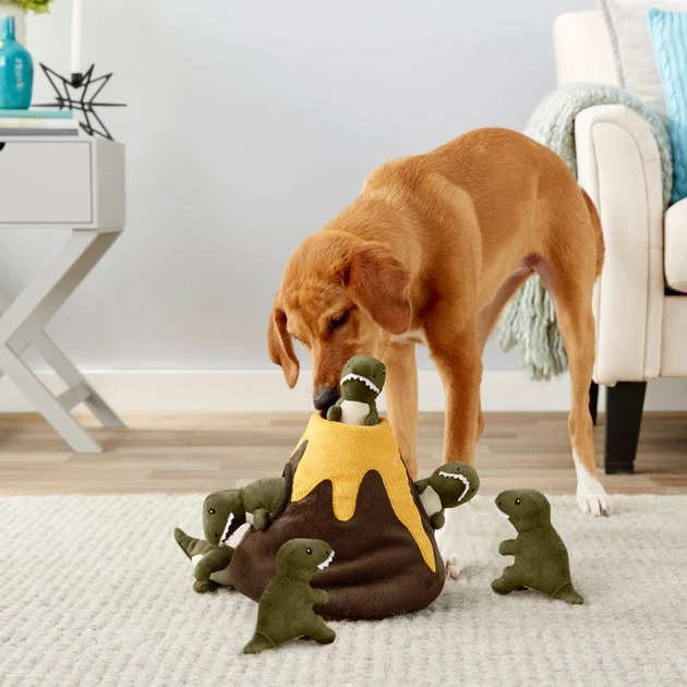 Frisco Hide & Seek Plush Volcano Puzzle Dog Toy 6 Frisco Hide & Seek Plush Volcano Puzzle Dog Toy - Image 4