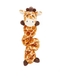Frisco Bungee Plush Squeaking Giraffe Dog Toy