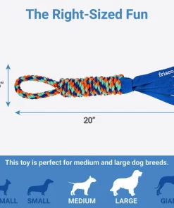 Frisco Rope with Handle & Tassels Dog Toy -Frisco Sales 2024 152840 PT1. SY630 V1635345679