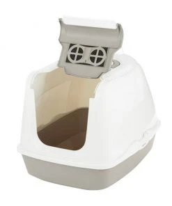 Frisco Flip Top Hooded Cat Litter Box, Gray, Large, 22-in -Frisco Sales 2024 155654 PT2. SY630 V1552409838
