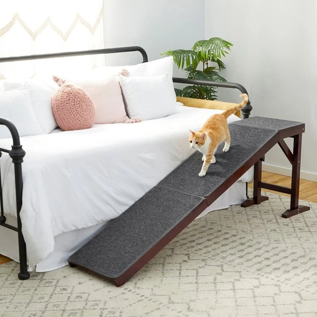 Frisco Deluxe Wooden Carpeted Cat & Dog Ramp 7 Frisco Deluxe Wooden Carpeted Cat & Dog Ramp - Image 5