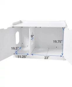 Frisco Decorative Bench Cat Litter Box Cover -Frisco Sales 2024 156788 PT4. SY630 V1570480051