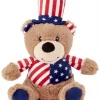 X-Frisco Plush Squeaking American Flag Bear Dog Toy, 2020 -Frisco Sales 2024 157187 Main. SY630 V1559764050