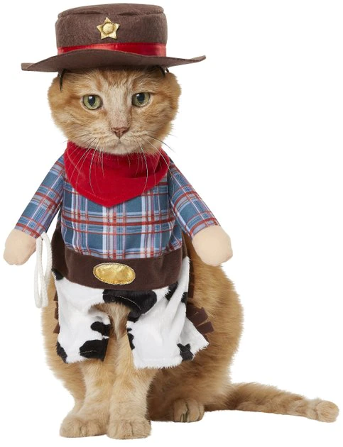 Frisco Front Walking Cowboy Dog & Cat Costume 3 Frisco Front Walking Cowboy Dog & Cat Costume