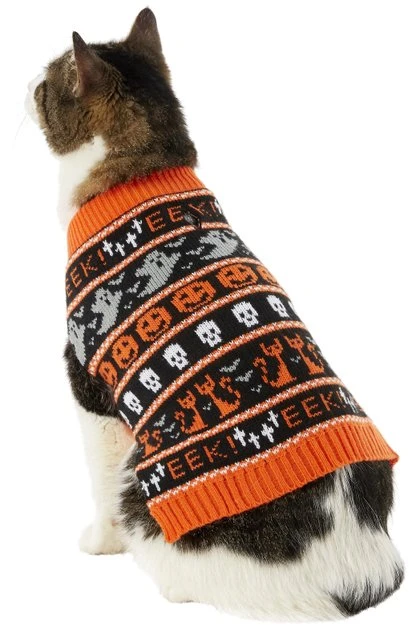 Frisco Halloween Fair Isle Dog & Cat Sweater 5 Frisco Halloween Fair Isle Dog & Cat Sweater - Image 3