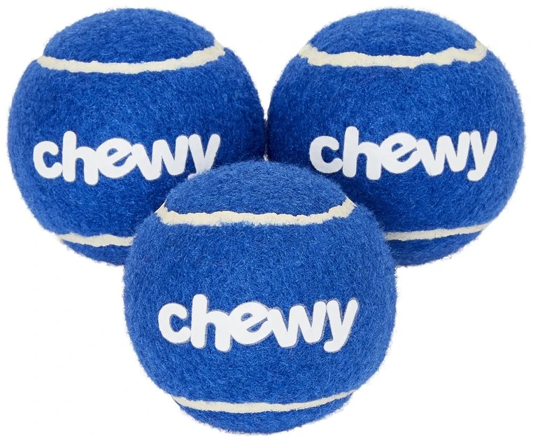 Frisco Fetch Squeaky Chewy Tennis Ball Dog Toy, 3 count 3 Frisco Fetch Squeaky Chewy Tennis Ball Dog Toy, 3 count