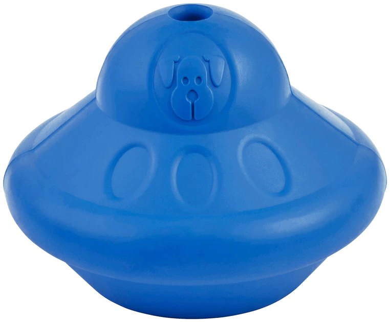 Frisco Rubber Flying Saucer Treat Dispenser Dog Toy 3 Frisco Rubber Flying Saucer Treat Dispenser Dog Toy