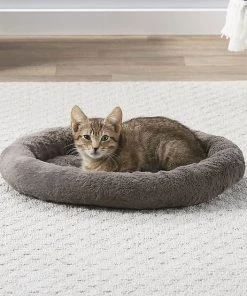 Frisco Self Warming Bolster Round Cat Bed
