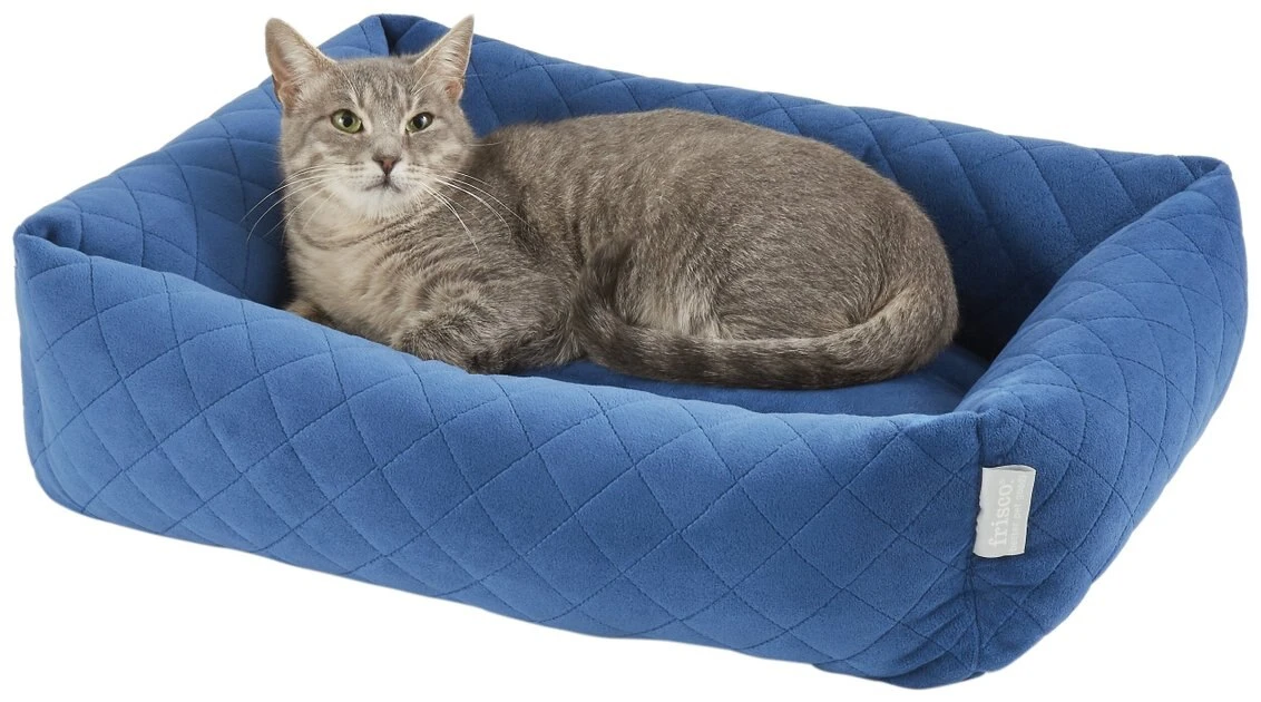 Frisco Velvet Rectangular Bolster Cat & Dog Bed 7 Frisco Velvet Rectangular Bolster Cat & Dog Bed - Image 5