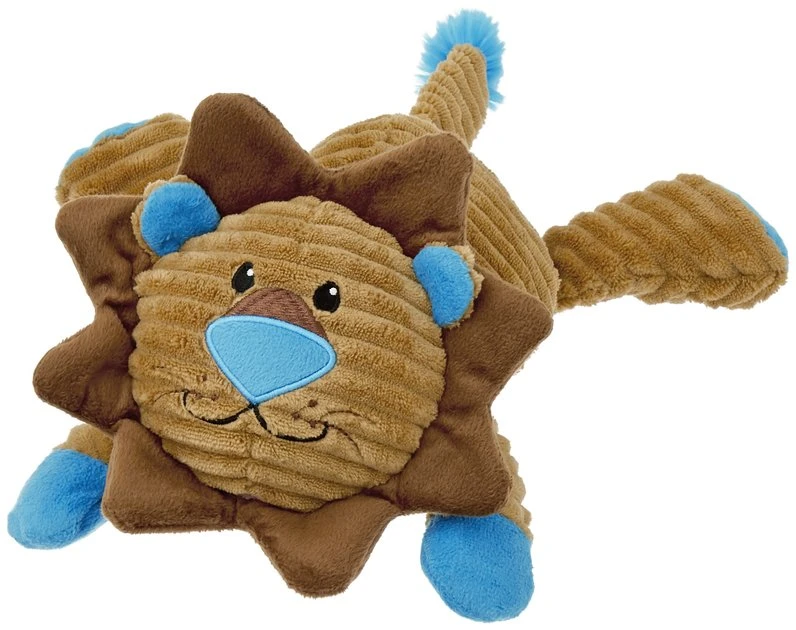 Frisco Corduroy Plush Squeaking Lion Dog Toy 3 Frisco Corduroy Plush Squeaking Lion Dog Toy