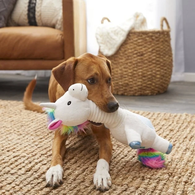 Frisco Bobberz Plush Squeaking Unicorn Dog Toy 5 Frisco Bobberz Plush Squeaking Unicorn Dog Toy - Image 3