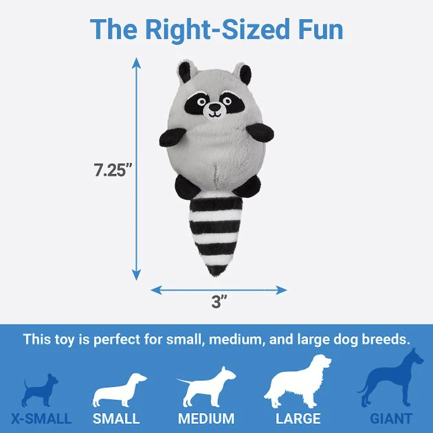 Frisco Hide & Seek Raccoon Dog Toy Refills, 3-pack 4 Frisco Hide & Seek Raccoon Dog Toy Refills, 3-pack - Image 2