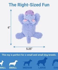 Frisco Plush Squeaking Hippo Dog Toy -Frisco Sales 2024 175407 PT1. SY630 V1574719078