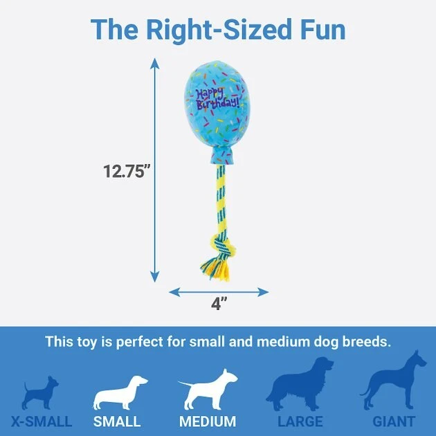 Frisco Birthday Balloon Dog Toy 4 Frisco Birthday Balloon Dog Toy - Image 2