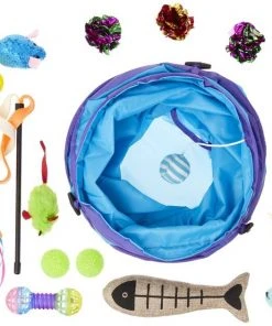 Frisco Plush, Teaser, Ball & Tri-Tunnel Variety Pack Cat Toy with Catnip, 20 count -Frisco Sales 2024 178161 PT1. SY630 V1573680520