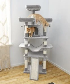 Frisco 68-in Faux Fur Cat Tree & Condo