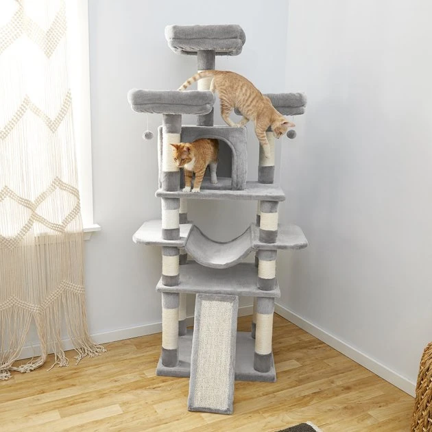 Frisco 68-in Faux Fur Cat Tree & Condo, Gray Frisco 68-in Faux Fur Cat Tree & Condo -Frisco Sales 2024 180383 MAIN. SY630 V1584451118
