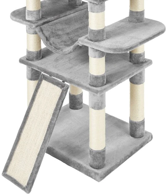 Frisco 68-in Faux Fur Cat Tree & Condo, Gray Frisco 68-in Faux Fur Cat Tree & Condo -Frisco Sales 2024 180383 PT2. SY630 V1584452330