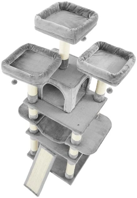 Frisco 68-in Faux Fur Cat Tree & Condo, Gray Frisco 68-in Faux Fur Cat Tree & Condo -Frisco Sales 2024 180383 PT4. SY630 V1584453192