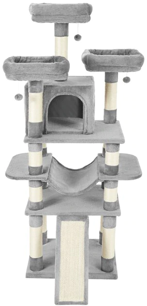 Frisco 68-in Faux Fur Cat Tree & Condo, Gray Frisco 68-in Faux Fur Cat Tree & Condo -Frisco Sales 2024 180383 PT6. SY630 V1584453367