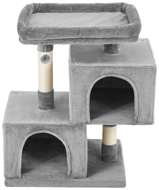 Frisco 33-in Faux Fur Cat Tree & Condo, Gray Frisco 33-in Faux Fur Cat Tree & Condo -Frisco Sales 2024 180389 PT2. SY630 V1584452426