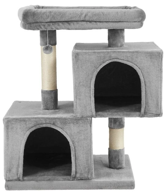 Frisco 33-in Faux Fur Cat Tree & Condo, Gray Frisco 33-in Faux Fur Cat Tree & Condo -Frisco Sales 2024 180389 PT3. SY630 V1584452637