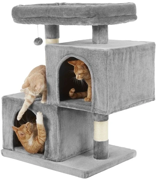 Frisco 33-in Faux Fur Cat Tree & Condo, Gray Frisco 33-in Faux Fur Cat Tree & Condo -Frisco Sales 2024 180389 PT4. SY630 V1584453144