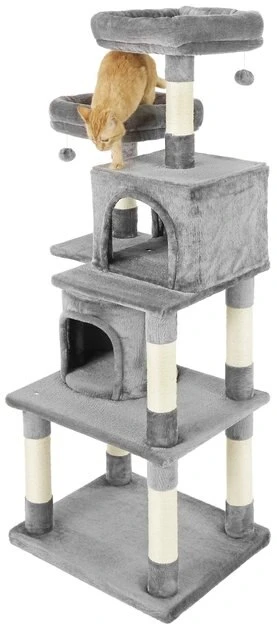 Frisco 61-in Faux Fur Cat Tree & Condo 8 Frisco 61-in Faux Fur Cat Tree & Condo - Image 6