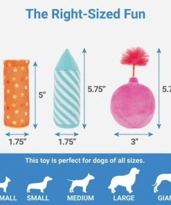 Frisco Plush Champagne & Flute Dog Toy, 2-pack -Frisco Sales 2024 183243 PT2. SY630 V1599241869