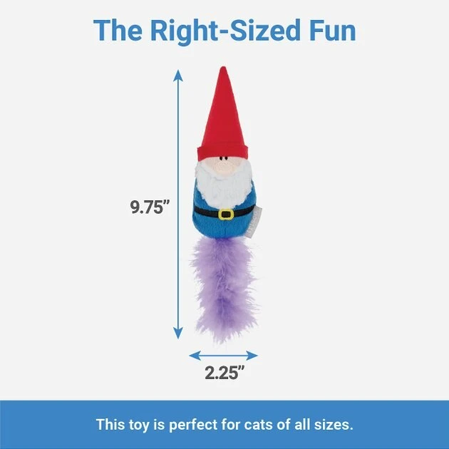 Frisco Mythical Mates Gnome Kicker Cat Toy with Catnip 4 Frisco Mythical Mates Gnome Kicker Cat Toy with Catnip - Image 2