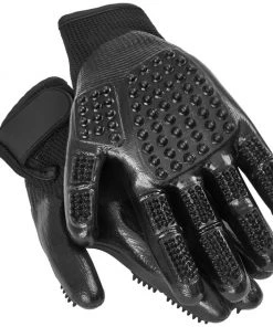 Frisco Dog & Cat Deshedding & Grooming Gloves, Black