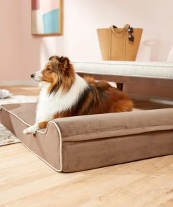 Frisco Orthopedic Chaise Pillow Dog Bed w/Removable Cover