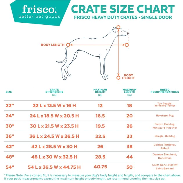 Frisco XX-Large Heavy Duty Single Door Wire Dog Crate, 54 inch Frisco XX-Large Heavy Duty Single Door Wire Dog Crate, 54 inch -Frisco Sales 2024 210677 PT2. SY630 V1579560496