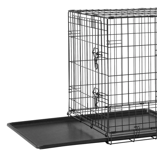 Frisco Fold & Carry Double Door Collapsible Wire Dog Crate & Mat Kit 7 Frisco Fold & Carry Double Door Collapsible Wire Dog Crate & Mat Kit - Image 5