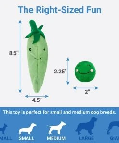 Frisco Plush Squeaking 2-in-1 Tearable Peapod & Peas Dog Toy -Frisco Sales 2024 213791 PT1. SY630 V1597156268