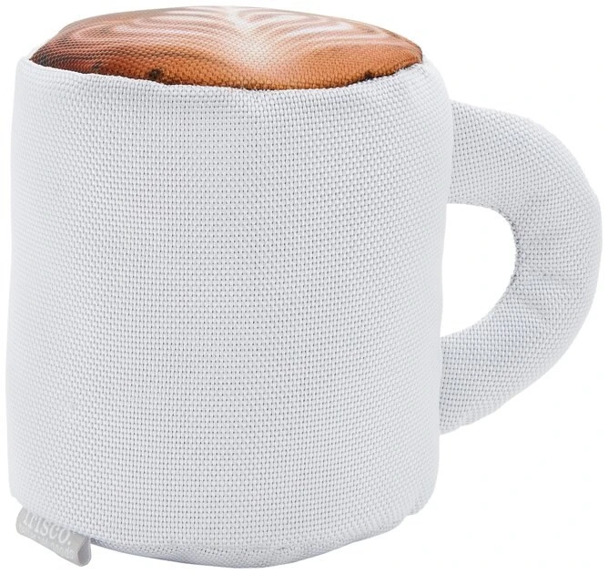 Frisco Ballistic Nylon Plush Squeaking Coffee Mug Dog Toy 5 Frisco Ballistic Nylon Plush Squeaking Coffee Mug Dog Toy - Image 3