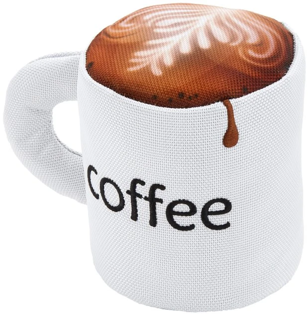 Frisco Ballistic Nylon Plush Squeaking Coffee Mug Dog Toy 6 Frisco Ballistic Nylon Plush Squeaking Coffee Mug Dog Toy - Image 4