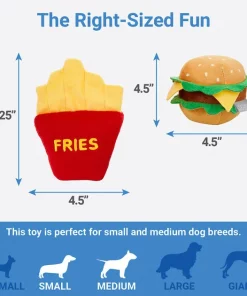Frisco Plush Burger & Fries Dog Toy, 2-Pack 6 Frisco Plush Burger & Fries Dog Toy, 2-Pack -Frisco Sales 2024 213822 PT1. SY630 V1597156563